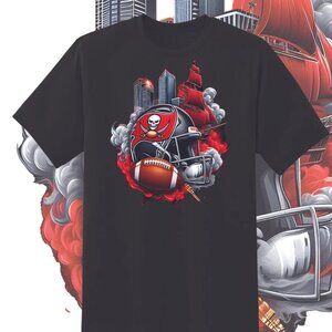 Tampa Bay Buccaneers Smoke Helmet T Shirt 73